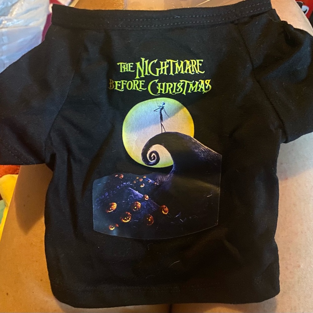 Disney Dog Black and Yellow Nightmare Before Christmas Tee